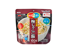 長期保存食（わかめご飯）の写真